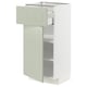 METOD / MAXIMERA Mueble base, 1 cajón, blanco/Stensund menta, 40x37 cm