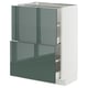 METOD / MAXIMERA Mueble base, 2 cajones, blanco/Kallarp, 60x37 cm