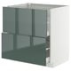 METOD / MAXIMERA Mueble base con cajones, blanco/Kallarp, 80x60 cm