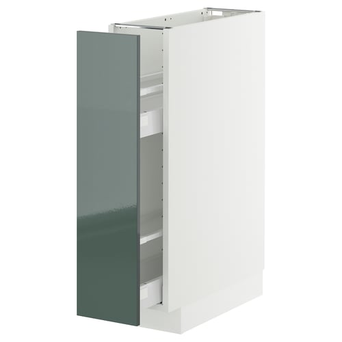METOD / MAXIMERA Mueble base especiero, blanco/Kallarp, 20x60 cm