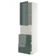 METOD / MAXIMERA Mueble para microondas empotrado, blanco/Kallarp, 60x60x220 cm