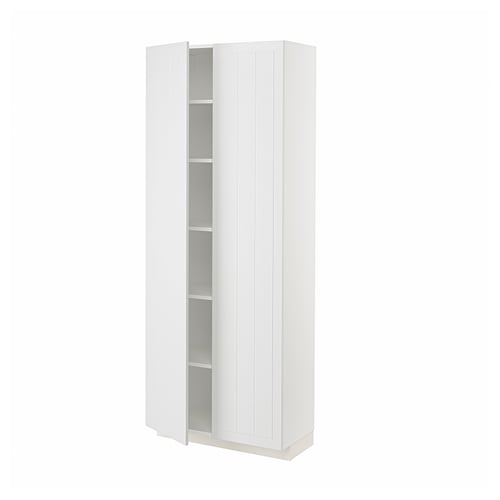METOD Mueble alto despensero, blanco/Stensund blanco, 80x37x200 cm