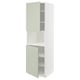 METOD Mueble alto para microondas, blanco/Stensund menta, 60x60x200 cm