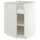 METOD Mueble base con repisas, blanco/Aspudden gris claro, 60x60 cm
