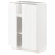 METOD Mueble base con repisas, blanco Enköping/blanco efecto madera, 60x37 cm