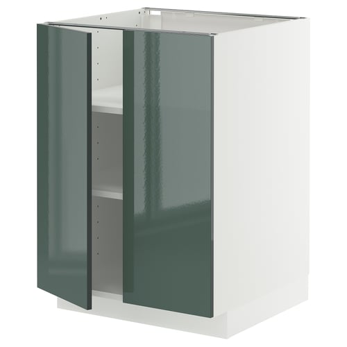 METOD Mueble base con repisas, blanco/Kallarp, 60x60 cm