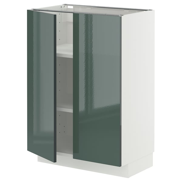 METOD Mueble base con repisas, blanco/Kallarp, 60x37 cm
