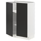 METOD Mueble base con repisas, blanco/Nickebo Gris oscuro mate, 60x37 cm