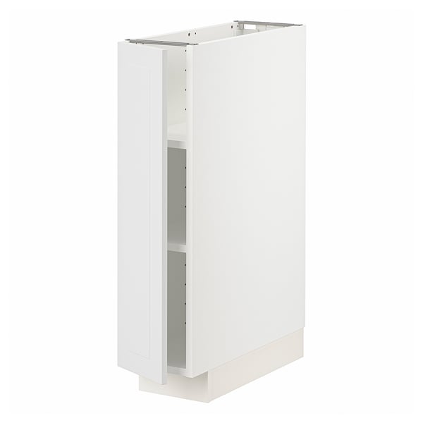 METOD Mueble base con repisas, blanco/Stensund blanco, 20x60 cm