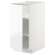 METOD Mueble base con repisas, blanco/Voxtorp alto brillo/blanco, 40x60 cm