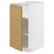 METOD Mueble base con repisas, blanco/Voxtorp efecto roble, 40x60 cm