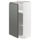 METOD Mueble base con repisas, blanco/Voxtorp Gris oscuro, 40x37 cm