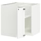 METOD Mueble base esquinero con repisa, blanco Enköping/blanco efecto madera, 88x88 cm