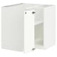 METOD Mueble base esquinero con repisa, blanco/Ringhult blanco, 88x88 cm