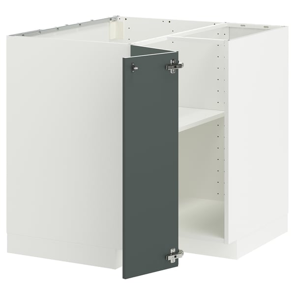 METOD Mueble base esquinero con repisa