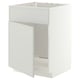 METOD Mueble base para lavaplatos, blanco/Aspudden gris claro, 60x60 cm