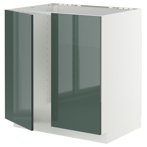 METOD Mueble base para lavaplatos, blanco/Kallarp, 80x60 cm