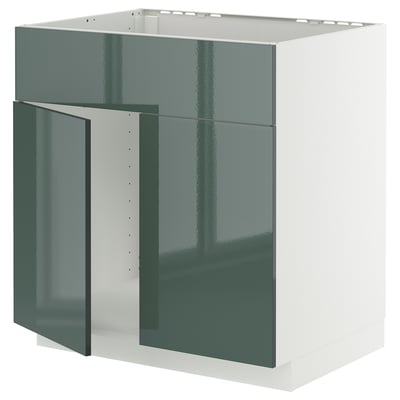 METOD Mueble base para lavaplatos, blanco/Kallarp, 80x60 cm