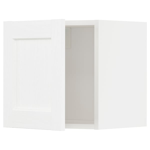 METOD Mueble mural, blanco Enköping/blanco efecto madera, 40x40 cm