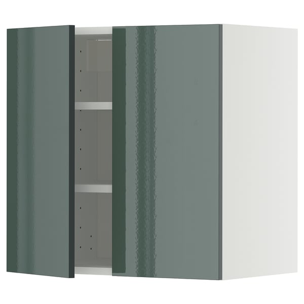 METOD Mueble mural con repisas, blanco/Kallarp, 60x60 cm