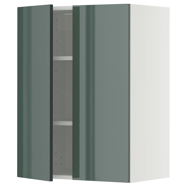 METOD Mueble mural con repisas, blanco/Kallarp, 60x80 cm