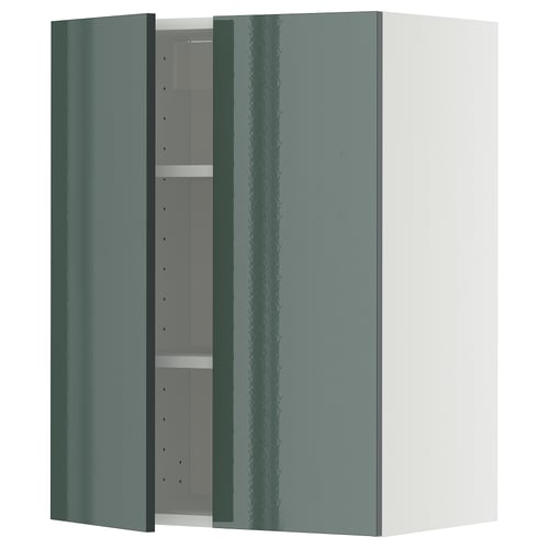 METOD Mueble mural con repisas, blanco/Kallarp, 60x80 cm