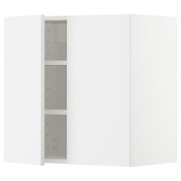 METOD Mueble mural con repisas, blanco/Ringhult blanco, 60x60 cm