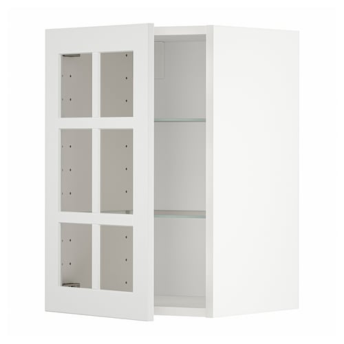 METOD Mueble mural con repisas, blanco/Stensund blanco, 40x60 cm