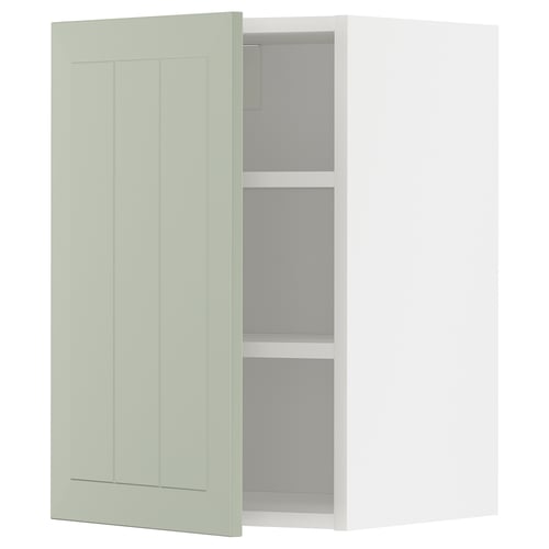 METOD Mueble mural con repisas, blanco/Stensund menta, 40x60 cm