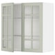 METOD Mueble mural con repisas, blanco/Stensund menta, 80x80 cm