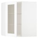 METOD Mueble mural esquinero con repisas, blanco Enköping/blanco efecto madera, 68x80 cm