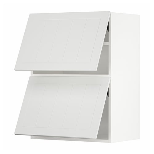 METOD Mueble mural horizontal, 2 puertas, blanco/Stensund blanco, 60x80 cm