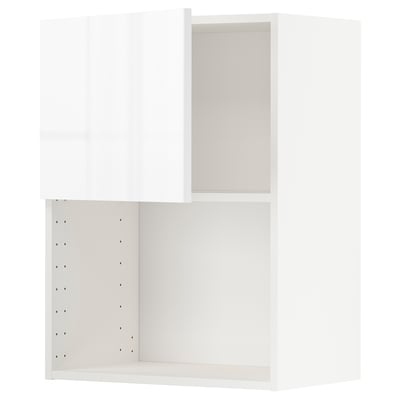 METOD Mueble mural para microondas, blanco/Ringhult blanco, 60x80 cm