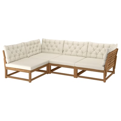 NÄMMARÖ, ext café/Kuddarna beige, 264 cm