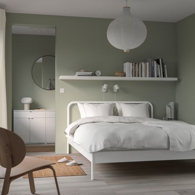 NESTTUN Estructura de cama, blanco, 160x200 cm