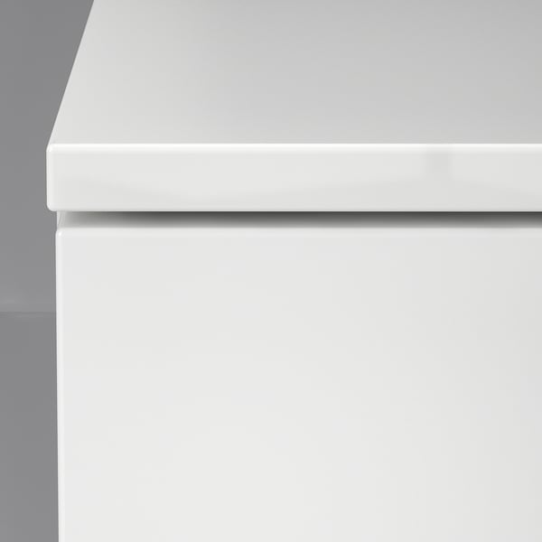 NORDLI Velador con 2 cajones, blanco, 40x54 cm