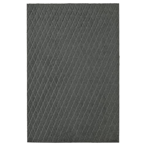 ÖSTERILD Limpiapiés, Gris oscuro, 60x90 cm