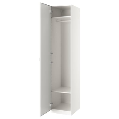 PAX / ÅHEIM Combinación clóset, blanco/espejo, 50x60x236 cm
