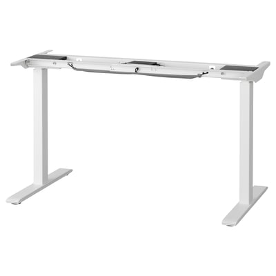 RODULF Base de mesa regulable, eléctrico/blanco, 140x80 cm