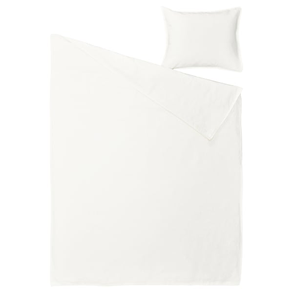 RUNDHAGTORN Funda plumón con funda almohada, blanco, 150x200/50x60 cm