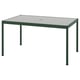 SEGERÖN Mesa para terraza, verde oscuro/gris claro, 91x147 cm