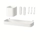 SKÅDIS Set de accesorios, 7 piezas, blanco