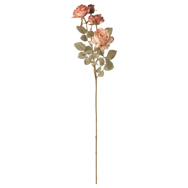 SMYCKA Flor artificial, interior/exterior/Rosa ocre, 63 cm