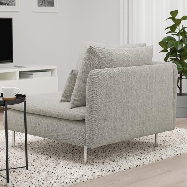 SÖDERHAMN Módulo sofá esquinero, Viarp gris/café