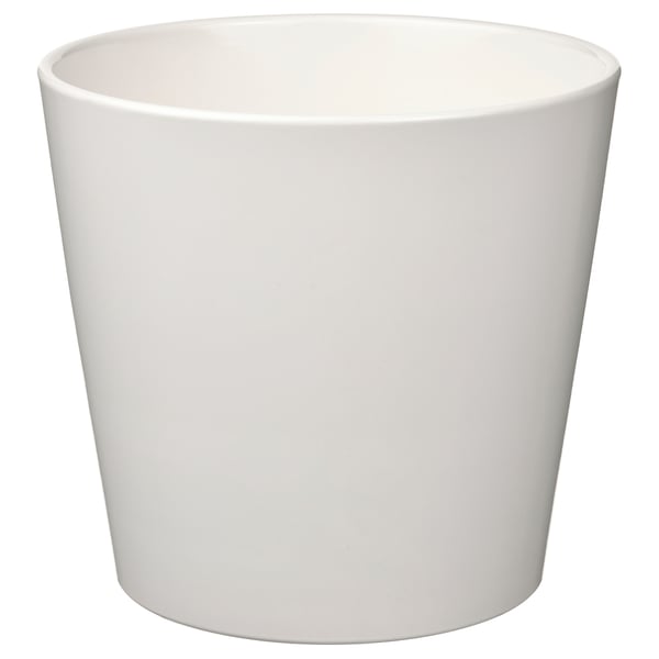 SOJABÖNA Macetero, blanco, 19 cm