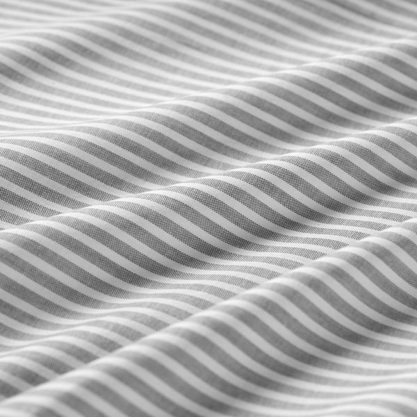 SOLFIBBLA Sábana, gris blanco/raya, 240x260 cm