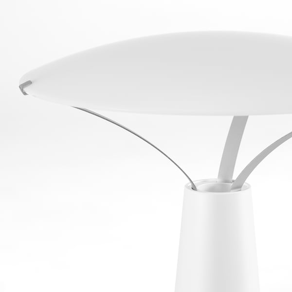 SOLVINDEN Lámpara de mesa, a pilas/blanco, 30 cm