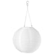 SOLVINDEN Lámpara de techo solar LED, ext/globo blanco, 30 cm