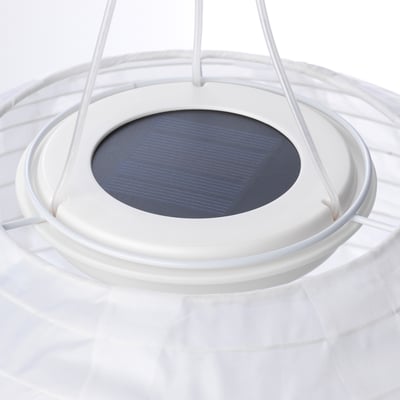 SOLVINDEN Lámpara de techo solar LED, ext/globo blanco, 30 cm