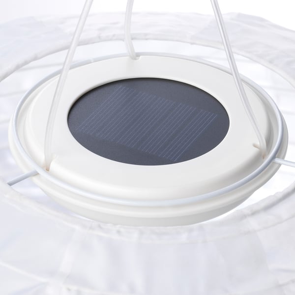 SOLVINDEN Lámpara de techo solar LED, ext/globo blanco, 45 cm